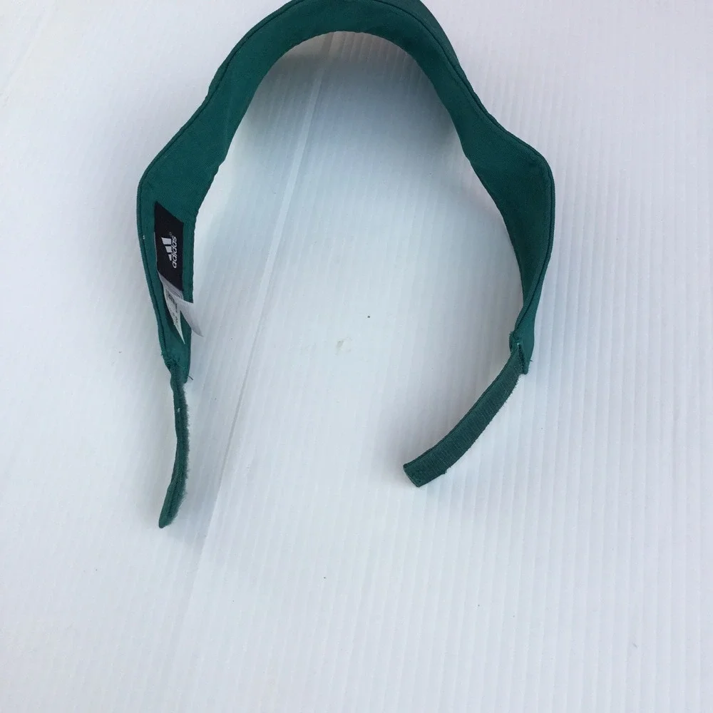 Adidas Forest Green Adjustable Cotton Athletic Golf Visor W772Z‎ 035816 OSFA